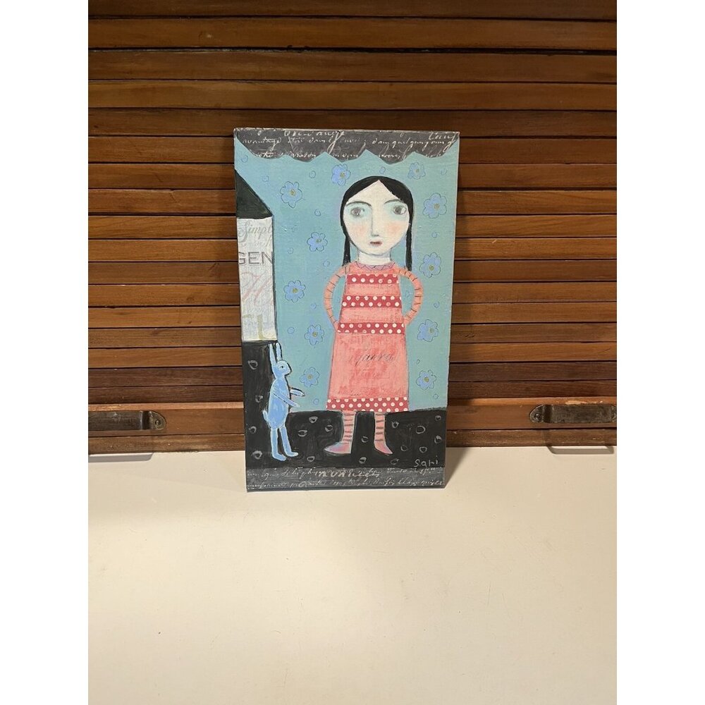 Untitled #373 Israeli Art Sari Noy Azaria 2010 Original Painting Wood Mixed